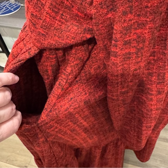 Torrid Red Textured Knit Long Sleeve Midi Dress – Women’s Size 4 (Plus) - Picture 9 of 15